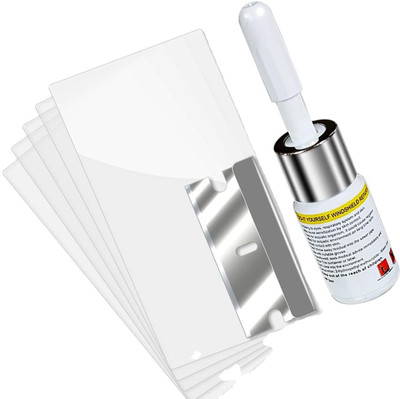 Chromoto Windshield Treatment Crack Repair Kit for Half-Moon Cracks Windshield Repair Kit