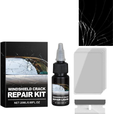 NOXUVO Car Windshield Crack Repair Kit for Glass Chip Fix car windshield crack repair r Windshield Repair Kit