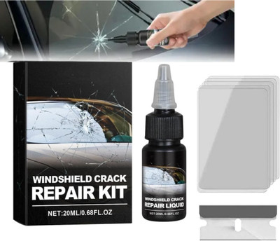 NOXUVO Car Windshield Crack Repair Kit for Glass Chip Fix car front glass windshield cr Windshield Repair Kit