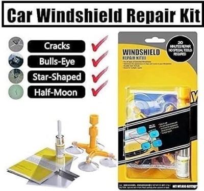 Chromoto Auto DIY Glass Chip Fix Kit for Car & Home Windshields Windshield Repair Kit