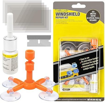 ADP TRADERS FK_Automotive Fluid Car Windsheild and Cracked Glass Repair Resin Kit Windshield Repair Kit