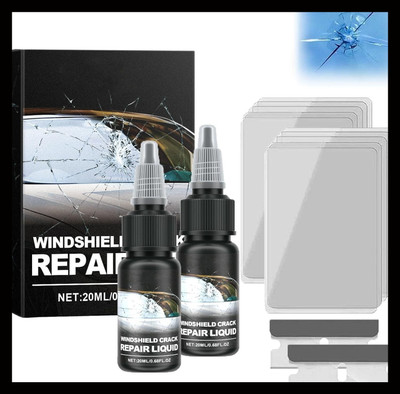 GoCLICK New_Windscreen Repair Kit, Repair Kit,Car Glass Repair Kit,Crack Repairing Windshield Repair Kit