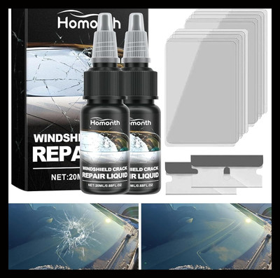 GoCLICK New_Car Windshield Crack Scratch Resin Repair, Windscreen Crack Windshield Repair Kit