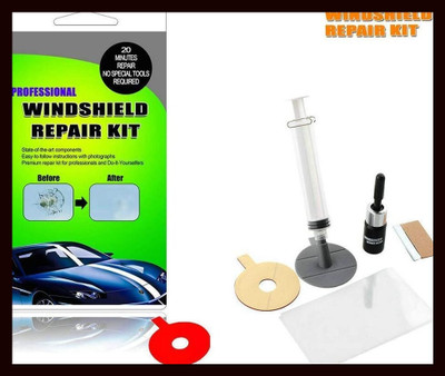 GoCLICK New_Car Windscreen Crack Repair Kit with Durable Resin Windshield Repair Kit