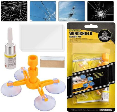 GlassElite Car Windscreen Repair Kit, Car Windshield Crack Scratch Resin Repair Tool Kit Windshield Repair Kit