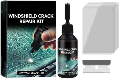 QuickCure Auto Glass Fix Automotive Windshield Crack Repair Kit, Glass Crack Repair Kit Windshield Repair Kit