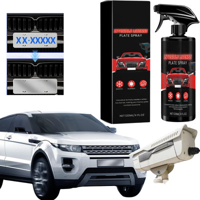 Hofason Invisible Number Plate, License Plate Camera Blocker, Car Plate Invisible Spray Windshield Wiper Puller