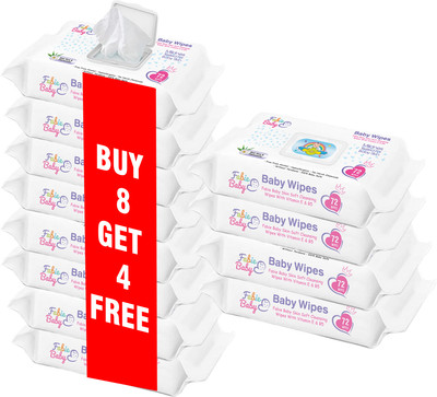 Fabie Baby SkinSoft Baby Wipes 864 Wipes (Pack of 12)(12 Wipes)