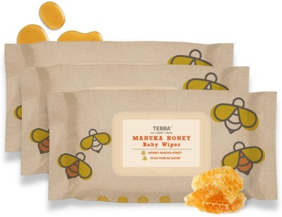 TERRA Manuka Honey Baby Wipes - Pack of 3 210 Pcs(3 Wipes)