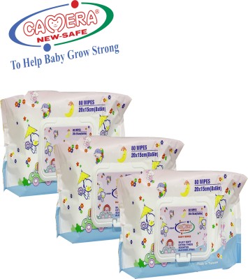 Camera Baby Corporation CAMERA BABY WIPES BPA-FREE (PACK OF 3)(3 Wipes)