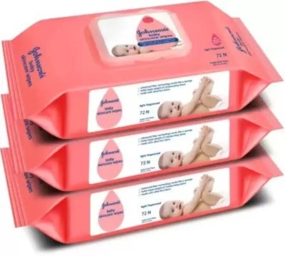 JOHNSON'S Baby Skincare Wipes with Lid - 216(216 Wipes)