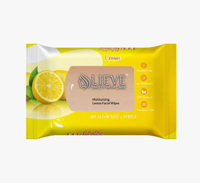 lieve Refreshing Wet Wipes Lemon ( Lemon Fragrances )(25 Wipes)