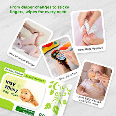 Americolor 80 Wipes x Pack of 1 - 80 Wipes | Extra Thick & Moist Wet Wipes for Baby's |