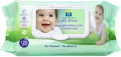 Btag Soft Natural Baby Wipes | Natural & Gentle Care | Ultra-Soft, 120 Piece Pack(120 Wipes)