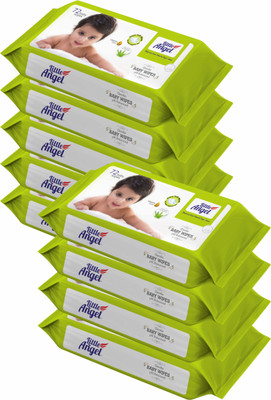 Little Angel Super Soft Cleansing Baby Wipes, 648 Count,Pack of 9, 72 count/pack(648 Wipes)
