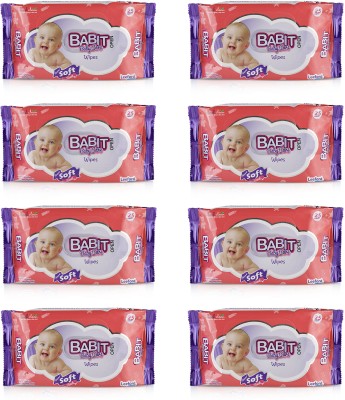 Babit Baby Care Wipes Alcohol Free Pack of 8(200 Wipes)