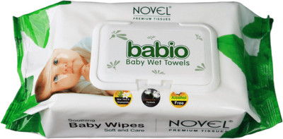 NOVEL Baby Wipes 80 Sheets pack of 1/with Lid(80 Wipes)
