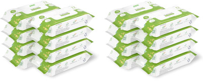 SINAL Pack of 12 Wet Wipes (72 leaf each) With Cap Cleansing Wipes With Lid WIP8.2(12 Wipes)
