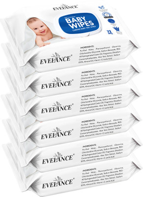 EVELANCE Baby Wet Wipes With Lid Enriched With Aloe-Vera(432 Wipes)