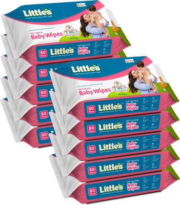 Little's Soft Cleansing Baby Wipes with Aloe Vera, Jojoba Oil and Vitamin E(800 Wipes)