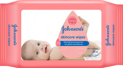 JOHNSON'S Baby Skincare Wipes | Cleans and protects for soft, smooth and healthy skin(20 Wipes)