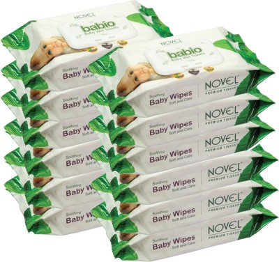 NOVEL Baby Premium Wipes 80 Sheets pack of 12 with Lid(960 Wipes)