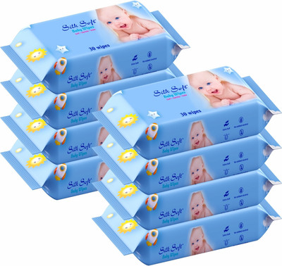 Silk Soft Baby wet wipes 30 pulls without lid PACK OF 8(240 Wipes)