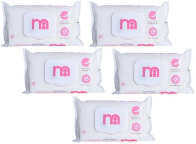 Mothercare Non-Fragrance Wipes, 60 Pieces Per Pack (Pack of 5)(5 Wipes)