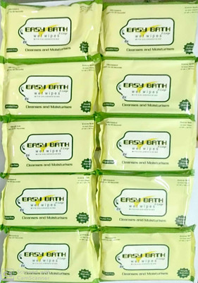 easy bath WET WIPES(10 Wipes)