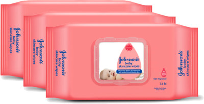 JOHNSON'S Baby Skincare Wipes | Cleans and protects for soft, smooth and healthy skin(216 Wipes)