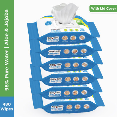 Miss & Chief By Flipkart Baby Wipes With Aloe Vera And Vitamin E  (480 Wipes) For Rs. 230 @ 81 %