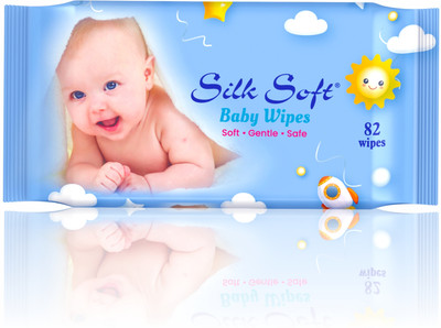 Silk Soft Baby wet wipes 82 pulls without lid PACK OF 3(246 Wipes)