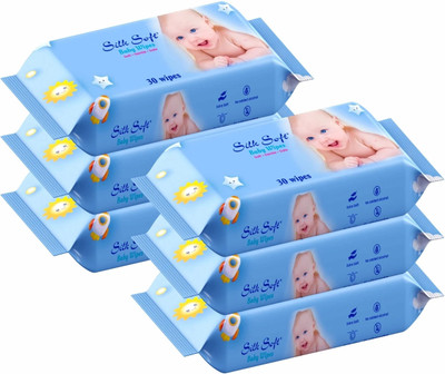 Silk Soft Baby wet wipes 30 pulls without lid PACK OF 6(180 Wipes)