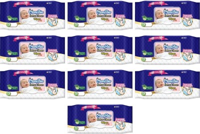 MamyPoko EXTRA CLEAN BABY WIPES, 72 PCS PACK, COMBO OF 10 PACKS, TOTAL 720 WIPES(10 Wipes)