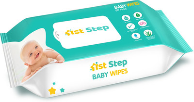 1st Step Baby Wet Wipes Enriched With Aloe-Vera And Jojoba Oil (Pack Of 1)(80 Wipes)
