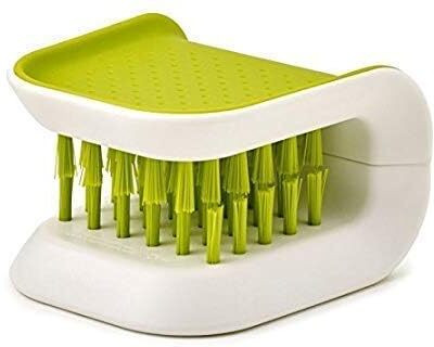 VAJIN Home & Kitchen Knife Blade Brush with Durable Soft bristles Non-Slip Plastic Wet and Dry Brush(Multicolor)