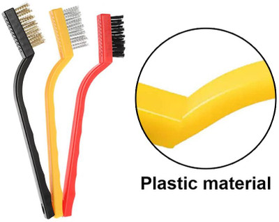 DREHOTRY Gas Brush Pack Of 3_PQ22 Handle Scratch Brush(Pack of 3)