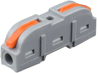 Snoogg CONN-E-Q-01-1+1-CO-20 1 IN 1 OUT Wire Connector(Orange, White, Pack of 20)