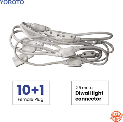 yoroto (LED Strip Light Ladi Jointer 10 in 1 Diwali String Light) Ladi Jointer Wire Connector(White, Pack of 1)