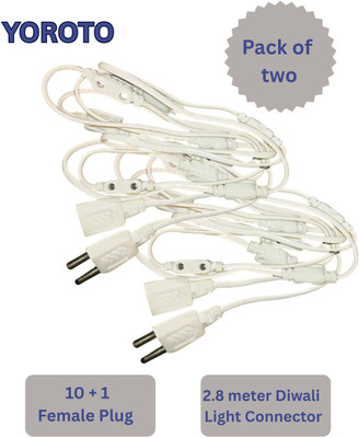 yoroto Pack of 2 Jointer Wire for LED/Rice Lights 10 +1 Ladi Jointer Wire Connector(White, Pack of 2)