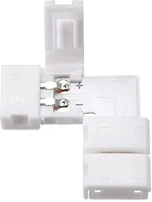 sale sls SLS BGR+2pin-8mm LED Strip Connector Right Angle L Shape (Pack Of 4) CONNECTOR Wire Connector(White, Pack of 4)