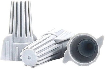 POWER CONNECT Winged Wire Connector P15V Wire Nuts Twist Connectors with Spring Insert Wire end cap Wire Connector(Grey, Pack of 50)