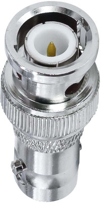 ABONIX BNC Male to BNC Female RF Coaxial Connector Adapter For WiFi, Radio, Antenna, CCTV, LTE & RF Applications Wire Connector(Silver, Pack of 1)