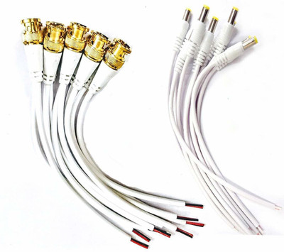 VSDHANDA BNC HIGH QUALITY CABLE CONNECTER BNC CABLE CONNECTER USE FOR CCTV CAMRAS CONNECTION.*LIFE OF PRODUCT IS 60 TIMES HIGHER THEN ORDINARY PRODUCTS.* Wire Connector(White, Pack of 5)