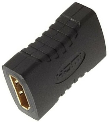 TAAPSEE  TV-out Cable 1 Pack HDMI Adapter Female to Female HDMI Connector Coupler Extender Converter(Black, For TV)
