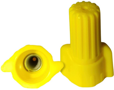 POWER CONNECT Winged Wire Connector P11V Twist Wire Connector(Yellow, Pack of 50)