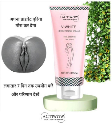 ACTIWOW V-White Natural Underarm Whitening Cream Intimate Cream(100 g, Pack of 1)