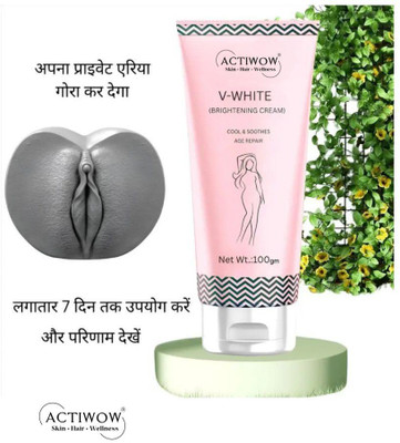 ACTIWOW V-White Advanced Intimate Brightening Cream Intimate Cream(100 g, Pack of 1)
