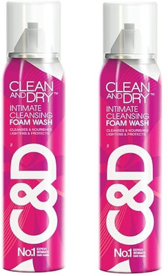 Clean and DRY Intimate Cleansing Foam Wash (2x85) Intimate Foam(170 g)