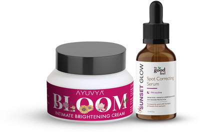 Ayuvya Bloom Cream & Hydrating Clay Mask (Combo of 50gram & 60gram) Intimate Cream(50 g)